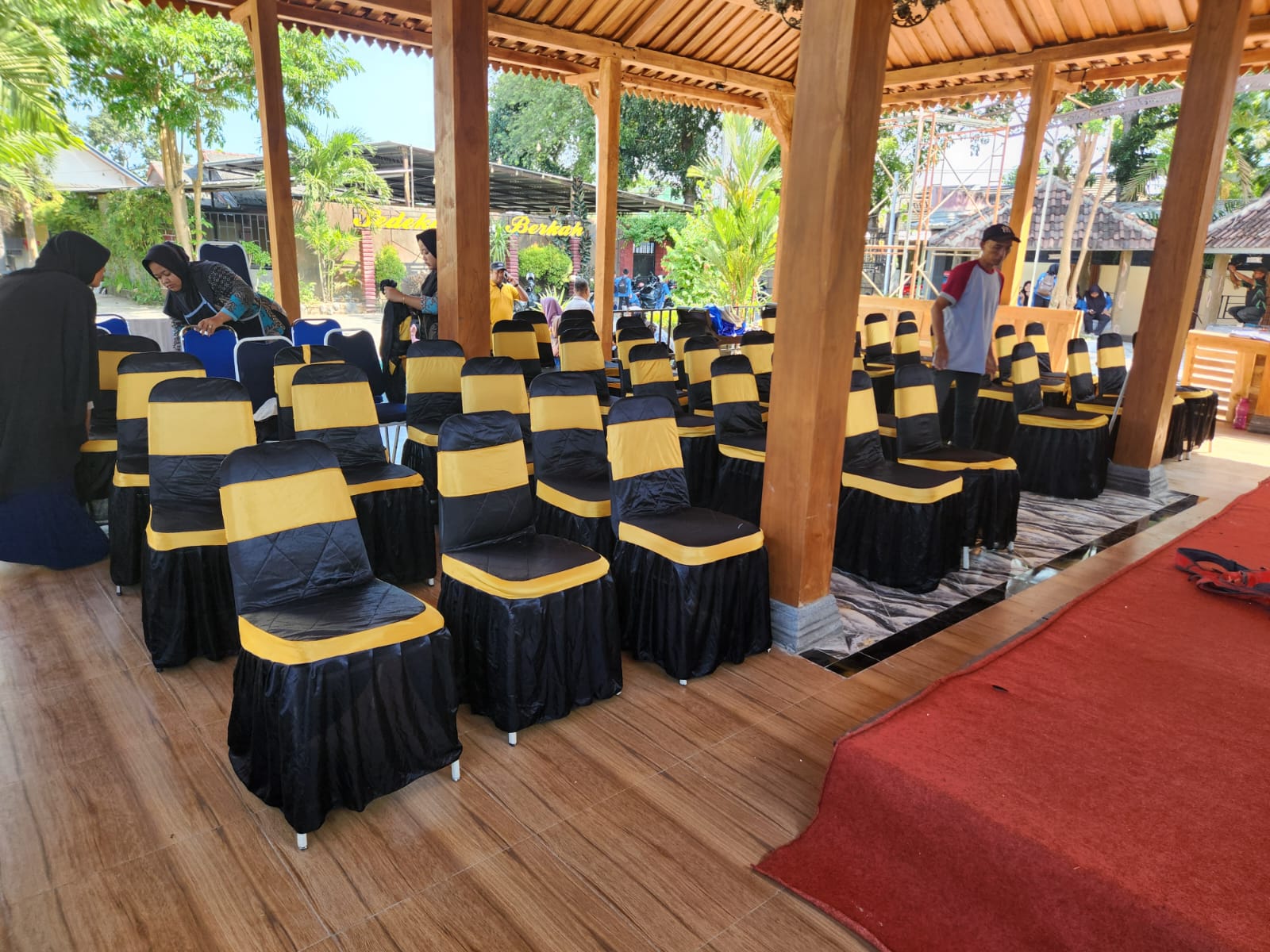 sarung kursi custom Nusantara Tenda